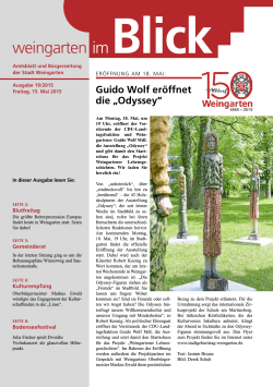 Ausgabe 19/2015 - Weingarten im Blick