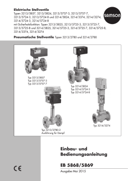 Einbau- und Bedienungsanleitung EB 5868/5869