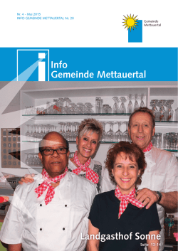 Info Gemeinde Mettauertal Landgasthof Sonne
