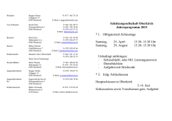 Jahresprogramm