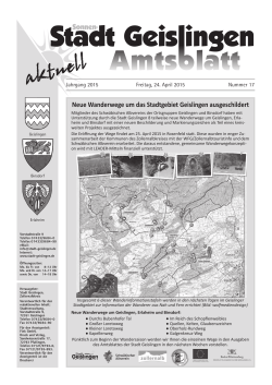 Amtsblatt Geislingen KW17