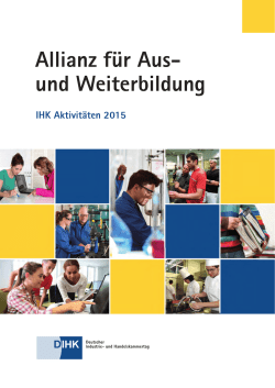 Allianz für Aus- und Weiterbildung - Deutscher Industrie