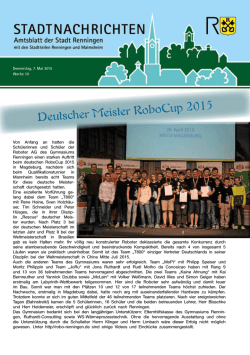 Deutscher Meister RoboCup 2015