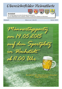 Heimatbote vom 13. Mai 2015 - VG Westerwald