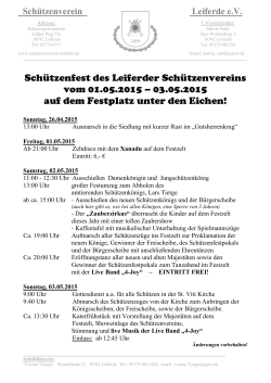 Schützenfest des Leiferder Schützenvereins vom 01.05.2015