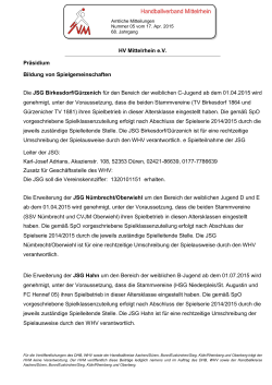 AM 05 2015 - Handball Verband Mittelrhein eV