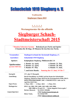 Ausschreibung Open2015 Kopie - Schachclub 1919 Siegburg e.V.
