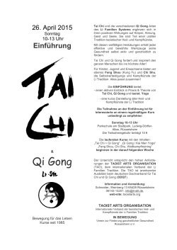 Qi Gong - Verein In Bewegung