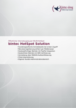 bintec HotSpot Solution