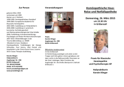 Hom&ouml;opathische Haus- Reise und Notfallapotheke