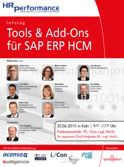 Tools & Add-Ons für SAP ERP HCM