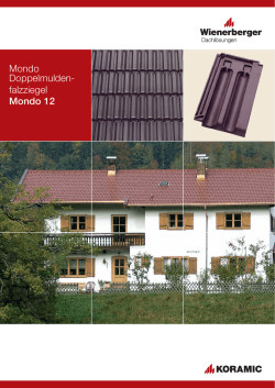 Doppelmuldenfalzziegel Mondo 12 (Werk Bogen