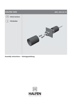 HALFEN WDI Wind Anchors