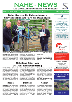 NAHE – NEWS, Die Internetzeitung für die Nahe