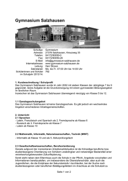 Gymnasium Salzhausen