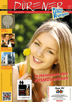 Die aktuelle Ausgabe 3 / 2015 - DÜRENER Illustrierte WER WAS