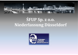 Präsentation SFUP Düsseldorf
