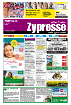 Mittwoch - Zypresse