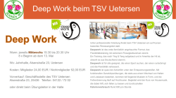 jeweils Mittwochs 19.30 bis 20.30 Uhr, Beginn ab dem 13. Mai in der