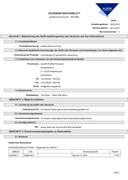 SICHERHEITSDATENBLATT