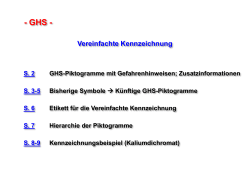 GHS-Piktogramme - Sicherheitswesen Universität Heidelberg