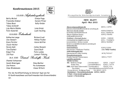 im April und Mai 2015