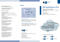 IHK-Handelsforum 2015 - IHK Offenbach am Main