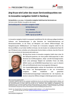 in PRESSEMITTEILUNG - in-innovative