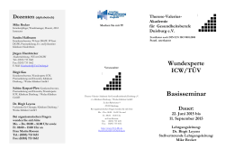 ICW Wundexperte 22.06 - 11.09.2015