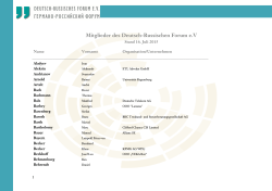 Mitglieder des Deutsch-Russischen Forum eV - Deutsch