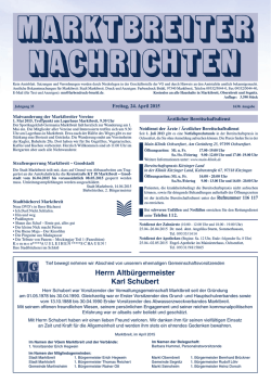 Herrn Altb&uuml;rgermeister Karl Schubert