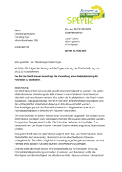Herrn Oberb&uuml;rgermeister Hansj&ouml;rg Eger Maximilianstrasse 100