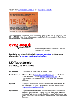 LK-Turnier Ausschreibung 29-03-2015