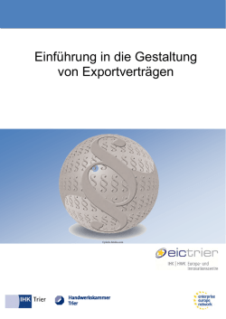 Einf&uuml;hrung in die Gestaltung von Exportvertr&auml;gen