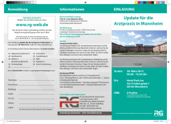 Update für die Arztpraxis in Mannheim www.rg-web.de