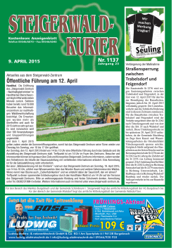 Ausgabe 1137 - Steigerwald