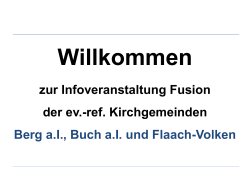 Infoveranstaltung Fusion 24.03.2015 - Flaach