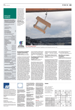 Solothurner Zeitung, vom: Samstag, 4. April 2015