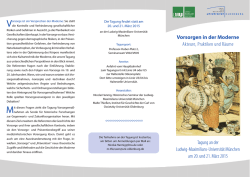 Programmflyer - Neueste Geschichte und Zeitgeschichte