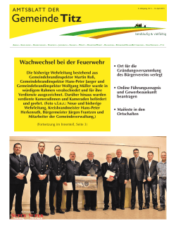 Amtsblatt Nr. 5 vom 12.04.2015