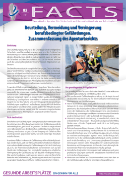 Beurteilung, Vermeidung und Verringerung