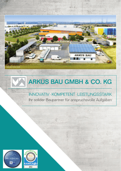 Broschüre - ARKUS Bau GmbH & Co. KG