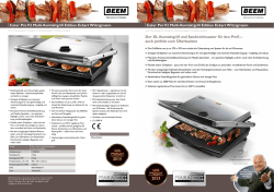 Der XL Kontaktgrill und Sandwichtoaster für den Profi – auch perfekt