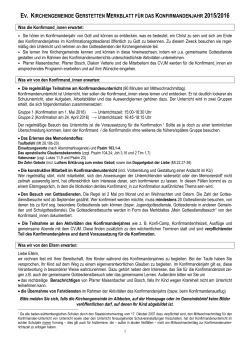 Merkblatt für den Konfirmandenjahrgang 1997/98