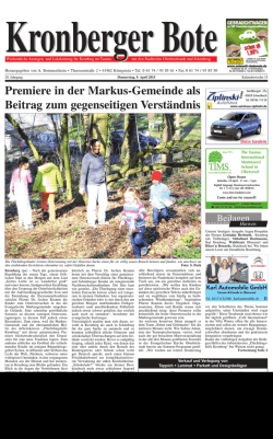 Kronberger Bote - Taunus Nachrichten