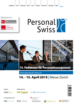 Besucherflyer Personal Swiss 2015