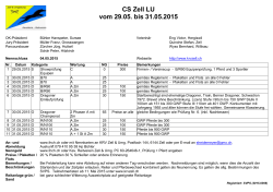 CS Zell LU vom 29.05. bis 31.05.2015