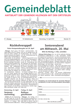 Gemeindeblatt KW 16