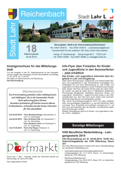 Mitteilungsblatt Reichenbach 18/2015 (application/pdf)