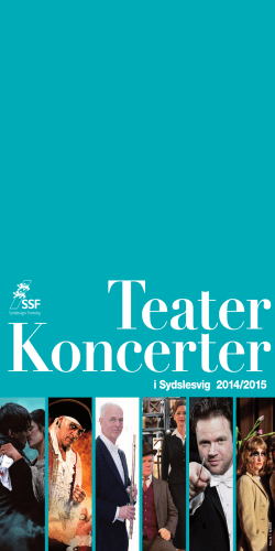 Teater- og koncertbrochuren 2014-15